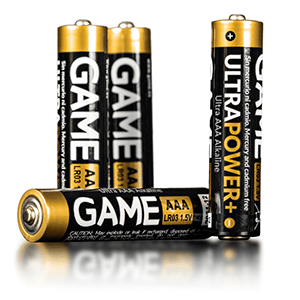 GAME UltraPower+ Pack 4 Pilas Alcalinas LR03 AAA