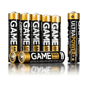 GAME UltraPower+ Pack 8 Pilas Alcalinas LR03 AAA