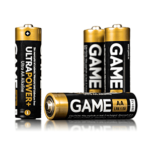 GAME UltraPower+ Pack 4 Pilas Alcalinas LR6 AA