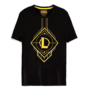 Camiseta League of Legends Negra Talla L