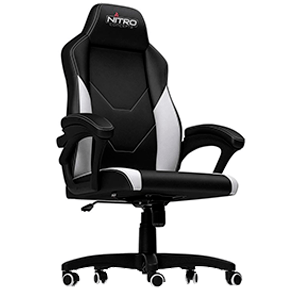 Nitro Concepts C100 Gaming Negro - Blanco - Silla Gaming