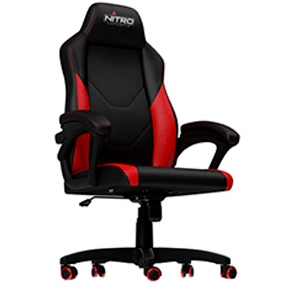 Nitro Concepts C100 Gaming Negro - Roja - Silla Gaming