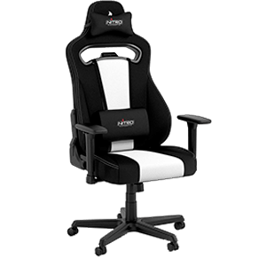 Nitro Concepts E250 Gaming Negra - Blanca - Silla Gaming