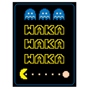 Lienzo 30x40 Pac-Man: Waka Waka Waka