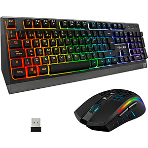 The G-Lab COMBO TUNGSTEN - Teclado + raton - wireless - RGB - PC-PS4-PS5 -  Pack Perifericos. PC GAMING