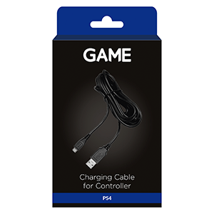 GAME GM744 Cable Carga MicroUSB para 1 Mando Playstation 4: GAME.es