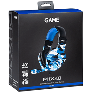 GAME PHX200 Blue Camo Auriculares Gaming
