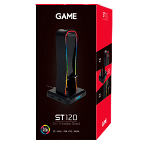 GAME ST120 - Soporte auriculares + Hub USB