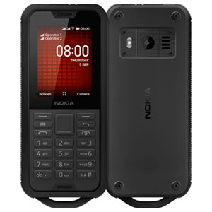 Teléfono Nokia 800 2,4" Negro Rugerizado