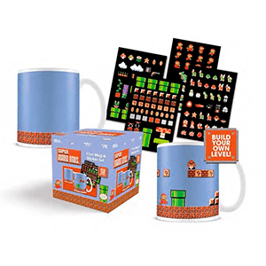 Taza y Stickers Super Mario