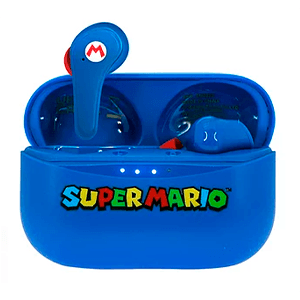 Auriculares Earpods OTL Super Mario Blue para Android, iOs, Nintendo Switch, Playstation 3, Playstation 4, Universal en GAME.es