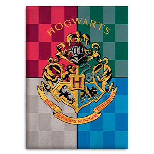 Manta Polar Harry Potter: Escudo de Hogwarts