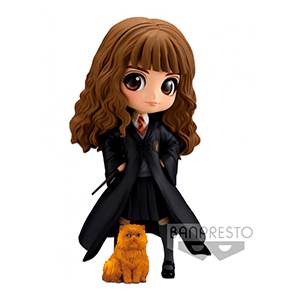 Figura Qposket Harry Potter: Hermione con Crookshanks