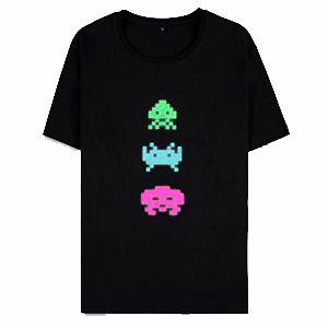 Camiseta Space Invaders Talla M para Merchandising en GAME.es