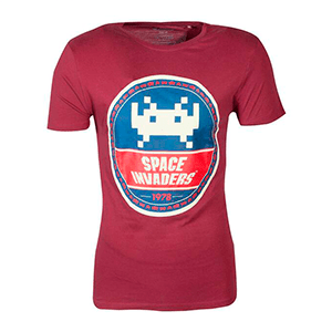 Camiseta Space Invaders Escudo Talla S para Merchandising en GAME.es