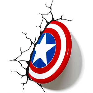 Lámpara 3D de Pared Marvel: Capitán América