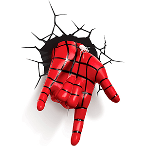 Lámpara 3D de Pared Marvel: Mano de Spider-Man para Merchandising en GAME.es