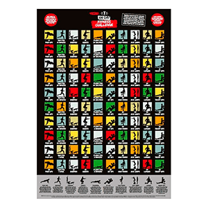 Póster Scratch Desafío 100 días de Fitness