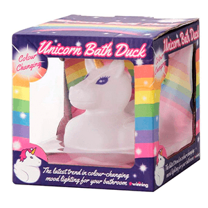 Unicornio Luminoso para Bañera