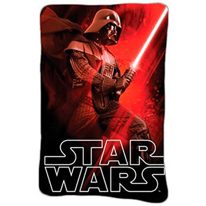 Manta Polar Star Wars: Darth Vader con Espada y Logo Blanco