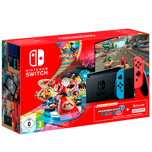 Nintendo Switch Neon + Mario Kart 8 + 3 Meses Switch Online para Nintendo Switch en GAME.es