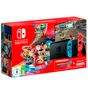 Nintendo Switch Neon + Mario Kart 8 + 3 Meses Switch Online