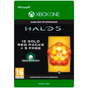 Halo 5: Guardians: 15 Gold REQ Packs + 5 Free Xbox One