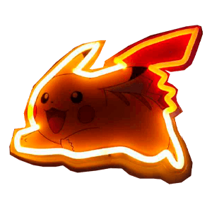 Lámpara de Pared Neón Pokemon: Pikachu