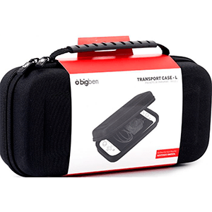 Funda Rígida Negra para Switch y Accesorios