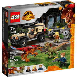 LEGO Jurassic World: Transporte del Pyrorraptor y el Dilofosaurio
