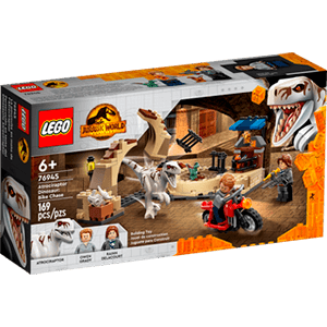 LEGO Jurassic World: Persecución en Moto del Dinosaurio Atrocirraptor 76945