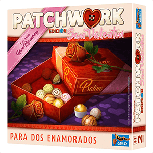 Patchwork San Valentín lookout games juego de mesa español lkgpav01es