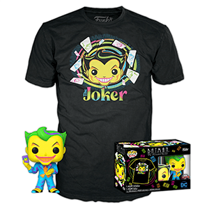 Pack Camiseta y Figura Pop DC: Joker Talla M para Merchandising en GAME.es