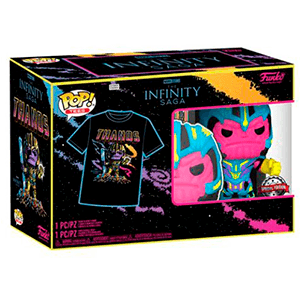 Pack Camiseta y Figura Pop Marvel: Thanos Talla L para Merchandising en GAME.es