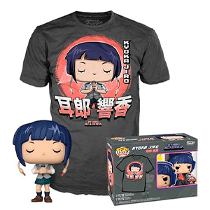 Pack Camiseta y Figura Pop My Hero Academia: Jirou Talla S