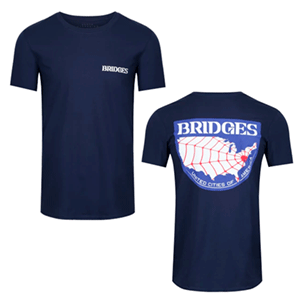 Camiseta Azul Death Stranding: Bridges Talla S