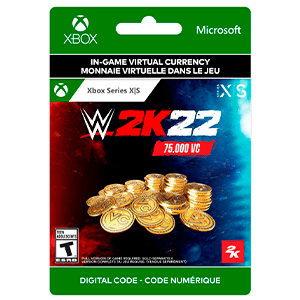 WWE 2K22: 75,000 Virtual Currency Pack for Xbox Series X|S Xbox Series X|S