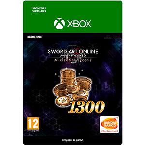 Caballero amable Arruinado Cobertizo Sword Art Online Alicization Lycoris 1300 Sao Coins Xbox One. Prepagos:  GAME.es