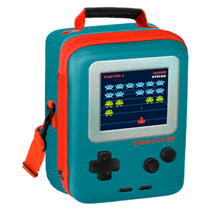 Bolsa bandolera portameriendas game master console