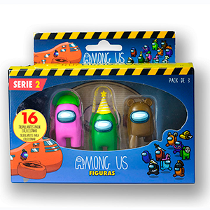 Pack Figuras Among Us: 3 figuras Crewmates