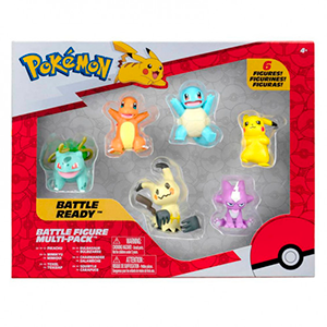 Pack Figuras Pokémon: 6 Figuras battle ready