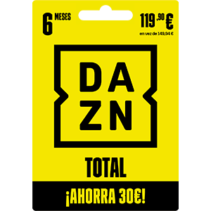 Código DAZN 6 Meses de Suscripción 119,90€ para DAZN, Taquilla en GAME.es