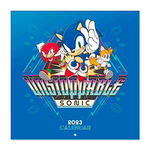 Grupo Erik Calendario sonic 2023 pared con certificado fsc mensual 30x30 cm producto 30x30cm