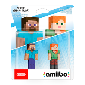 Figura amiibo Smash Steve y Alex para Nintendo Switch en GAME.es