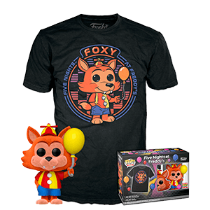 Set Camiseta y Figura POP Five Nights At Freddy´s Ballon Foxy S Set Camiseta y Figura POP Five Nights At Freddy´s Ballon Foxy S