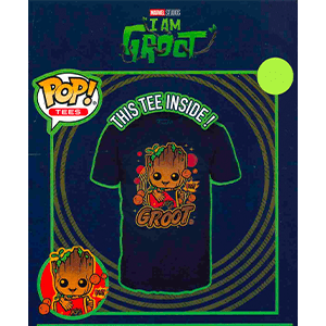 Set Camiseta y Figura POP Marvel Groot L