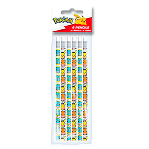 Pack 6 Lápices Pokémon