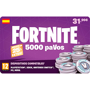 Código Fortnite 5000 paVos en GAME.es