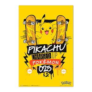 Póster Pokémon: Pikachu Charged Up 025