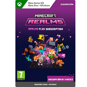 Minecraft Realms Plus 3-Month Subscription Xbox Series X|S and Xbox One and Win 10